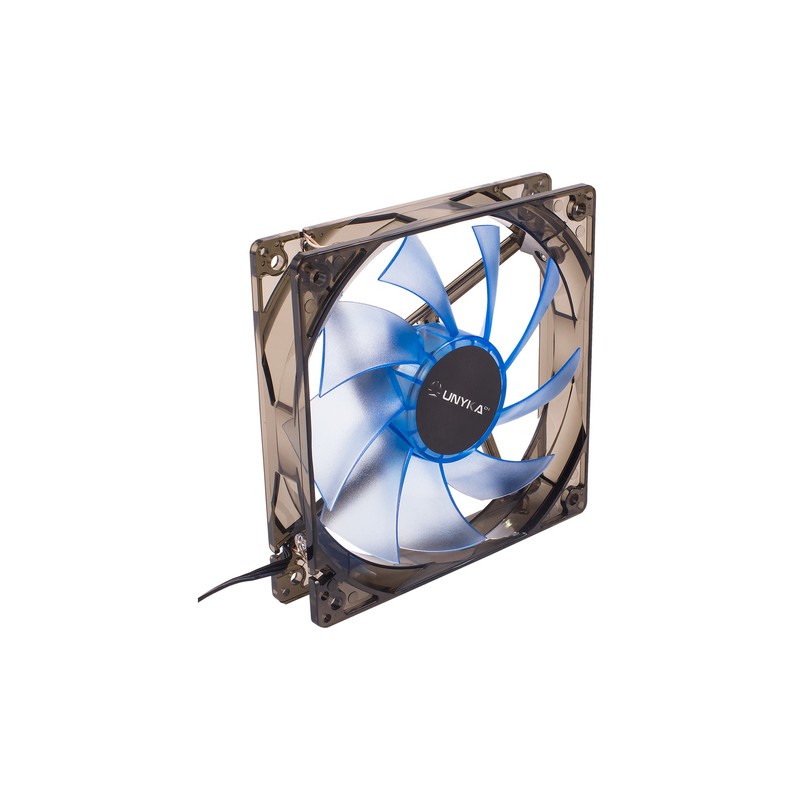 Ventilador Interno Unykach 120mm Translucido Con Led Blue 9 Aspas
