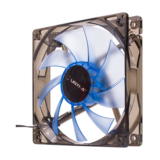 Ventilador Interno Unykach 120mm Translucido Con Led Blue 9 Aspas