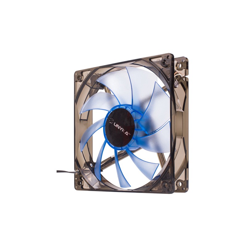 Ventilador Interno Unykach 120mm Translucido Con Led Blue 9 Aspas