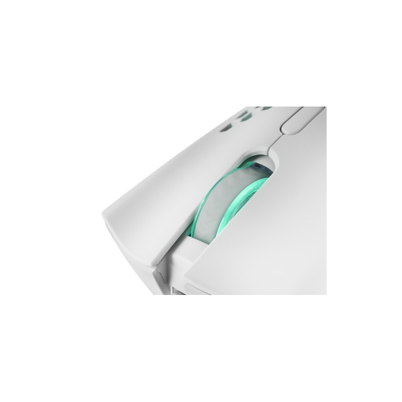 Mouse Mars Gaming Rgb Mmex Dise¾o Hive White 32kdpi Pixart 3389pro Switch Superficie Perforada Iluminacion Rgb Chroma