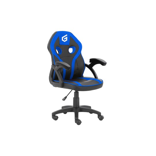 Silla Gamer Junior Conceptronic Eyota06b Color Negro Detalles En Azul Recubrimiento Pu De Alta Calidaddiseño Ergonomico