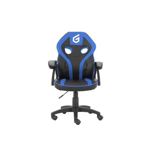 Silla Gamer Junior Conceptronic Eyota06b Color Negro Detalles En Azul Recubrimiento Pu De Alta Calidaddiseño Ergonomico