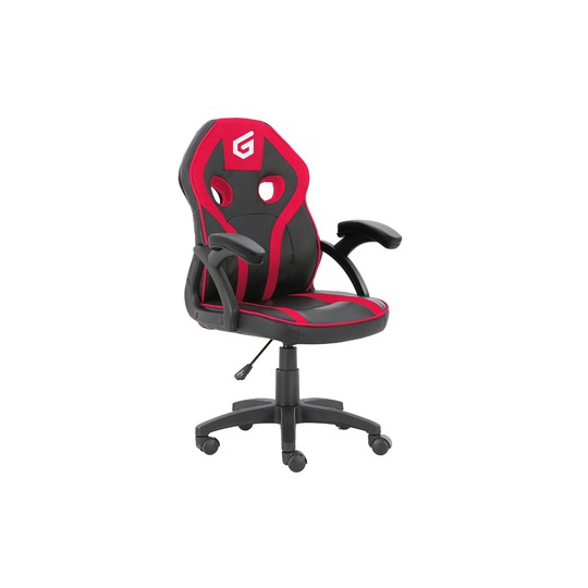 Silla Gamer Junior Conceptronic Eyota06r Color Negro Detalles En Rojo Recubrimiento Pu De Alta Calidaddiseño Ergonomico
