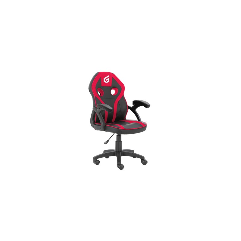 Silla Gamer Junior Conceptronic Eyota06r Color Negro Detalles En Rojo Recubrimiento Pu De Alta Calidaddiseño Ergonomico