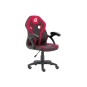 Silla Gamer Junior Conceptronic Eyota06r Color Negro Detalles En Rojo Recubrimiento Pu De Alta Calidaddiseño Ergonomico