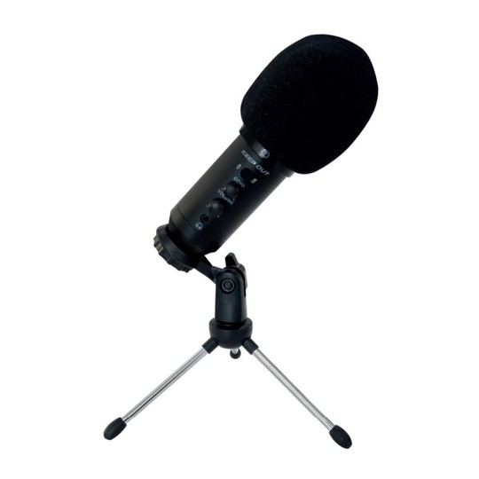 Microfono Profesional Keep Out Xmicpro200 Usb Control De Ganancia Entrada De Auriculares