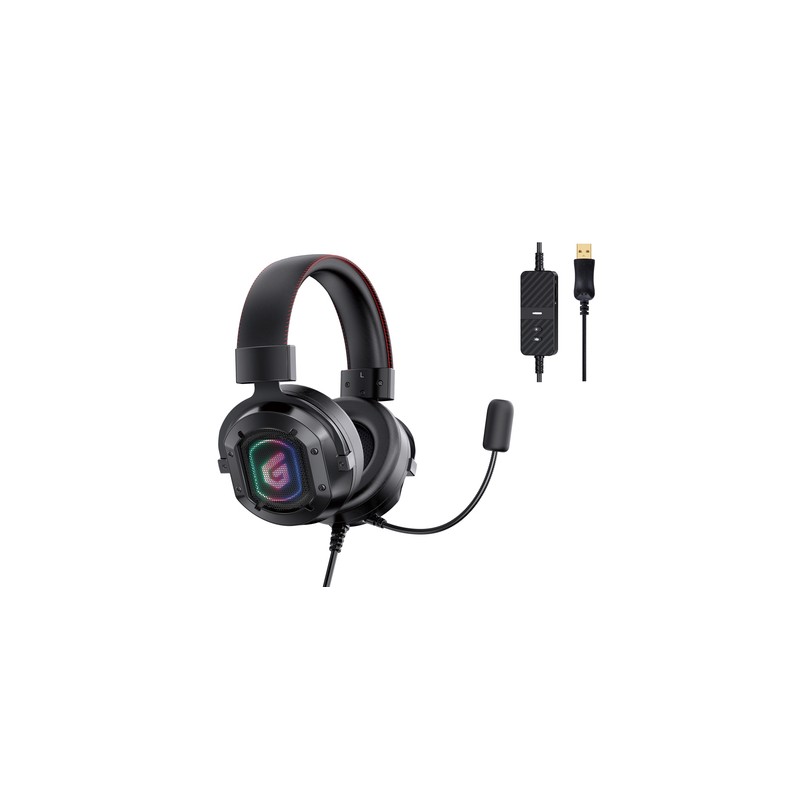 Headset Usb Gaming 7.1 Athan02b Rgb Compatible Pc, Ps3, Ps4 Conceptronic