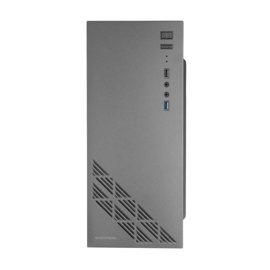 Caja Atx Semitorre Gaming Mars Gaming Mc100 Black Frontal Y Chasis En Acero Ultra-ligero 1xventilado