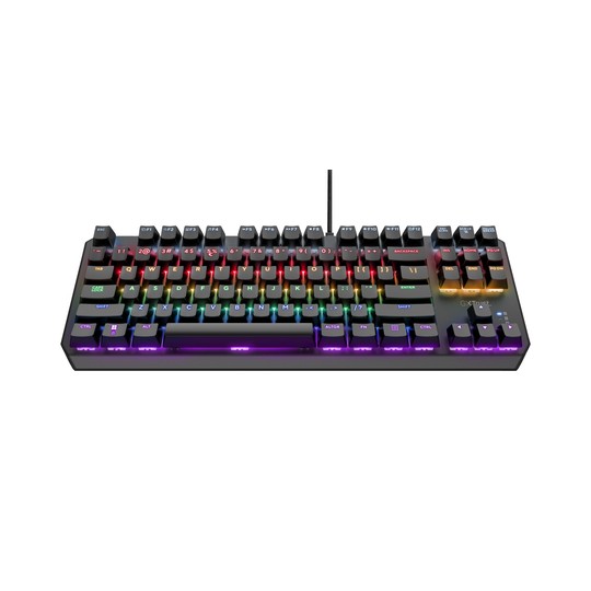 Teclado Mecanico Trust Gaming Gxt 834 Callaz 24407 Tkl Juego 20 Modos De Color Rgb