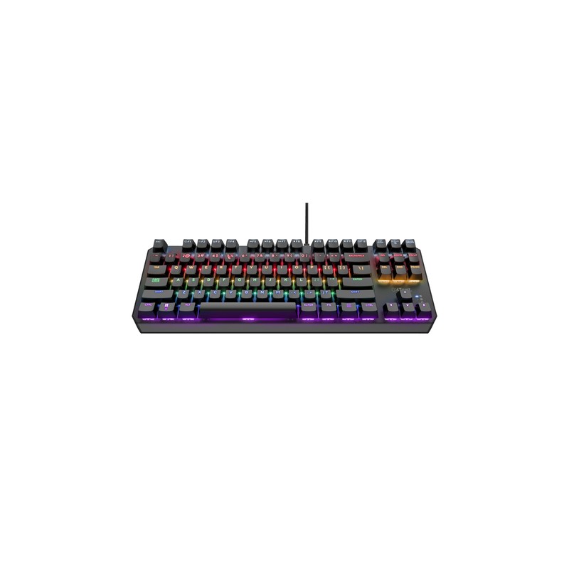 Teclado Mecanico Trust Gaming Gxt 834 Callaz 24407 Tkl Juego 20 Modos De Color Rgb