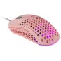 Mouse Mars Gaming Rgb Mm55p Dise¾o Hive Pink 12800dpi A825pro Switch Huano Superficie Perforada Ilum