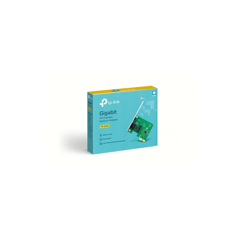 Tarjeta De Red Pcie Giga Tp-link Tg-3468 Realtek Rtl8168b Incluye Doble Bracket