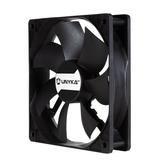Ventilador Interno Unyka 120mm Doble Bola Connector 4 Pines Con Control De Temperatura