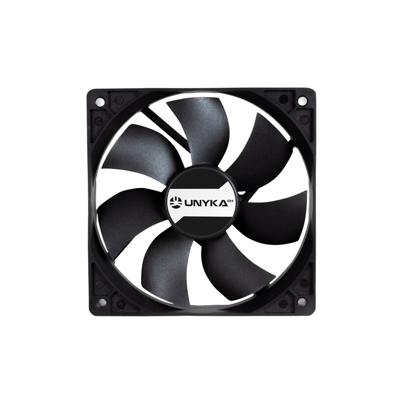 Ventilador Interno Unyka 120mm Doble Bola Connector 4 Pines Con Control De Temperatura