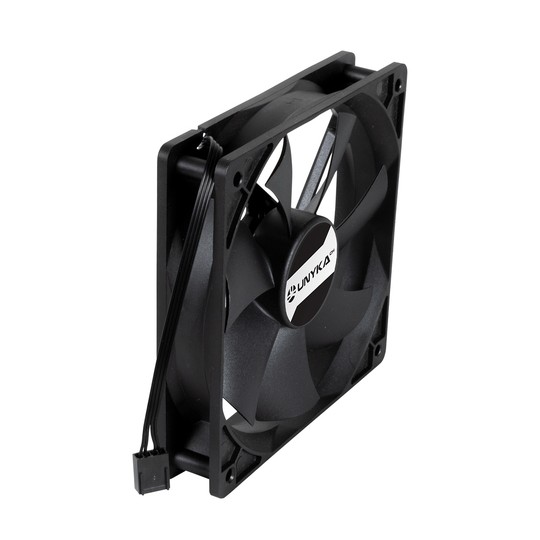 Ventilador Interno Unyka 120mm Doble Bola Connector 4 Pines Con Control De Temperatura