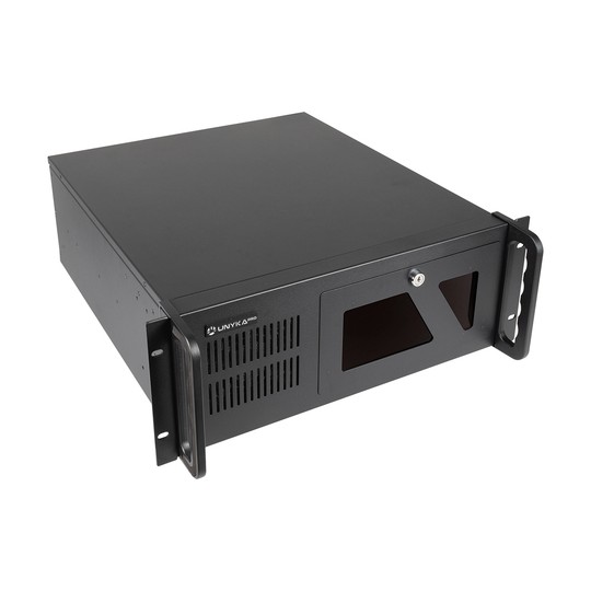 Caja Rack 19" 4u Unyka Uk 4229 Evo Forntal Con Puerta De Seguridad Filtro Antipolvo Usb 3.0 Sin Fuente De Alimentación