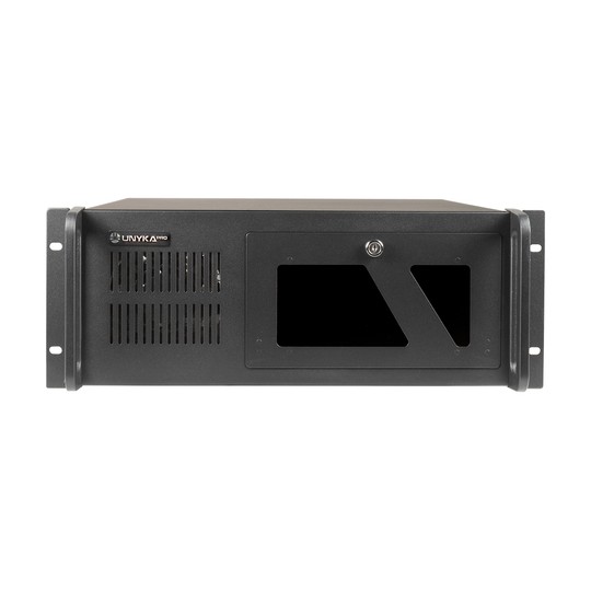 Caja Rack 19" 4u Unyka Uk 4229 Evo Forntal Con Puerta De Seguridad Filtro Antipolvo Usb 3.0 Sin Fuente De Alimentación