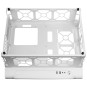 Caja Microatx Gaming Mars Gaming Mcb White Diseño Custom Premium Sistema Modular Sin Fuente De Alimentacion