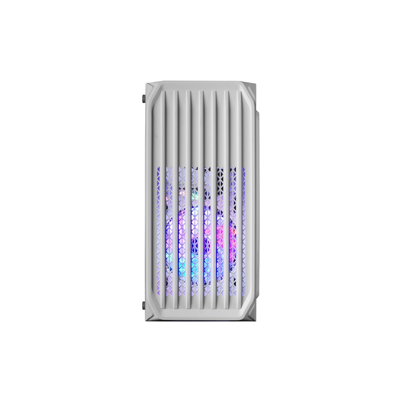 Caja Microatx Gaming Mars Gaming Mc-s2 White Frontal Con Ventilador Frgb Ventana Lateral Sin Fuente De Alimentacion