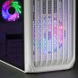 Caja Microatx Gaming Mars Gaming Mc-s2 White Frontal Con Ventilador Frgb Ventana Lateral Sin Fuente De Alimentacion