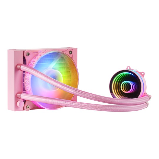 Sistema De Refrigerancion Liquida Mars Gaming Ml-one120 Pink 12x12 Iluminacion Frgb Tpd 200w Para Procesadores Intel Y Amd