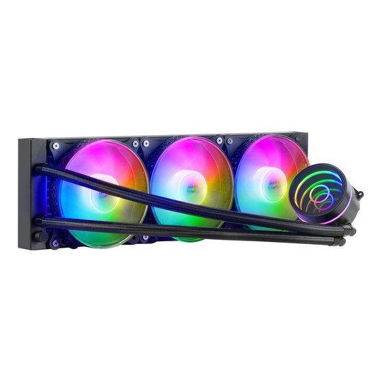 Sistema De Refrigerancion Liquida Mars Gaming Ml-one360 Black 3x(12x12) Iluminacion Frgb Tpd 550w Para Procesadores Intel Y Amd