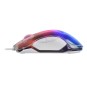 Mouse Mars Gaming Rgb Mmgloww White 12800dpi Iluminacion Total Chroma-glow Con Cuerpo Acabado En Espejo Switches Mecanicos Huano