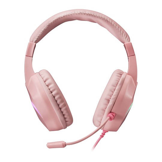 Headset Mars Gaming Mh122 Pink Ultra Ligeros 184g Drivers De Neodimo 50mm Microfono Flexible Jack 3.