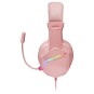 Headset Mars Gaming Mh122 Pink Ultra Ligeros 184g Drivers De Neodimo 50mm Microfono Flexible Jack 3.