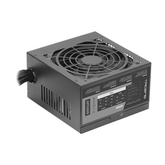 Fuente De Alimentacion Tacens Anima Apiii600 Atx Eco 600w 85% Eficiencia Energetica 14db 12cm Fan Haswell Ready Lacada En Negro