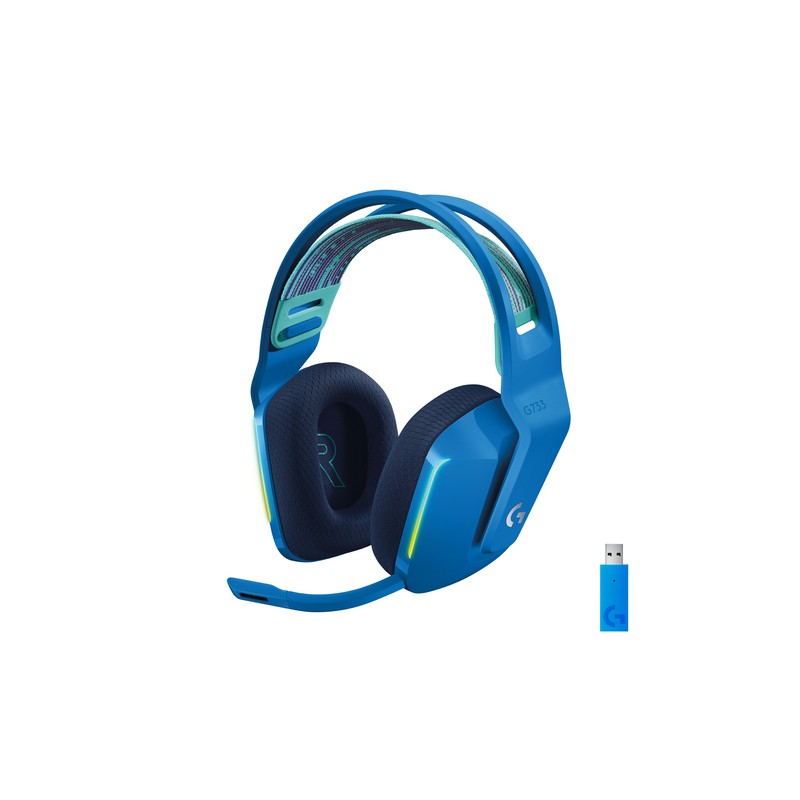 Headset Logitech Gaming G733 Wireless Lightspeed Rgb Color Azul P/n:981-000943