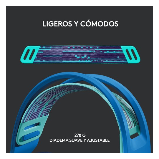 Headset Logitech Gaming G733 Wireless Lightspeed Rgb Color Azul P/n:981-000943