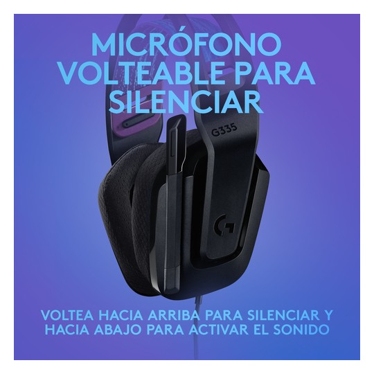 Headset Gaming Logitech G335 Wired Color Negro P/n: 981-000978