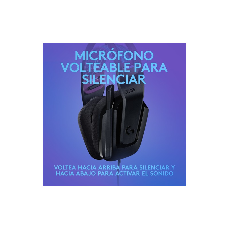 Headset Gaming Logitech G335 Wired Color Negro P/n: 981-000978