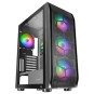 Caja E-atx Torre Gaming Mars Gaming Mc-kx Xxl Black Lateral Cristal Templado Frontal Mesh Incluye 5