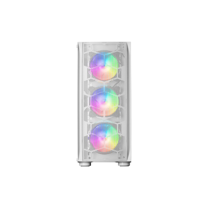 Caja E-atx Torre Gaming Mars Gaming Mc-kx Xxl White Lateral Cristal Templado Frontal Mesh Incluye 5