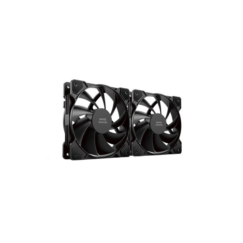 Kit 2xventilador Interno Mars Gaming Mf-prox2 Black Ultra Silenciosos Fdb Bearing Antivibración