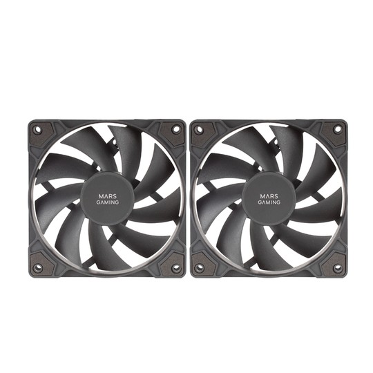 Kit 2xventilador Interno Mars Gaming Mf-prox2 Black Ultra Silenciosos Fdb Bearing Antivibración