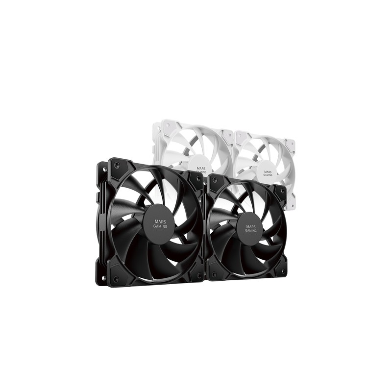 Kit 2xventilador Interno Mars Gaming Mf-prox2 Black Ultra Silenciosos Fdb Bearing Antivibración