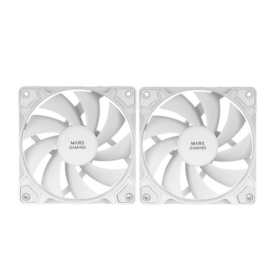 Kit 2xventilador Interno Mars Gaming Mf-prox2 White Ultra Silenciosos Fdb Bearing Antivibración