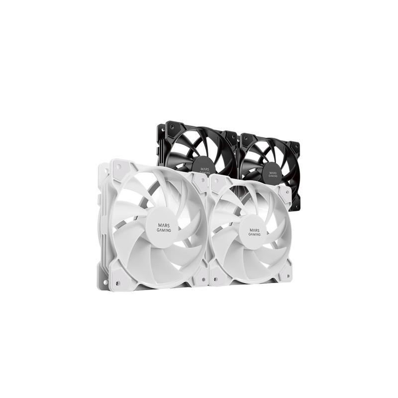 Kit 2xventilador Interno Mars Gaming Mf-prox2 White Ultra Silenciosos Fdb Bearing Antivibración