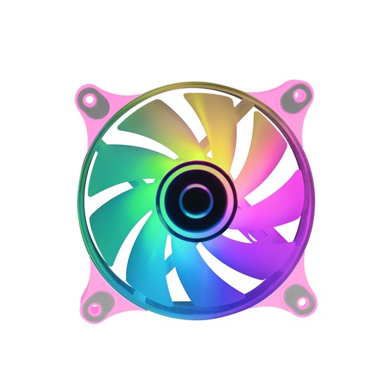 Ventilador Interno Mars Gaming Mf-3d Pink 12x12cm Argb Efecto Espejo Infinito