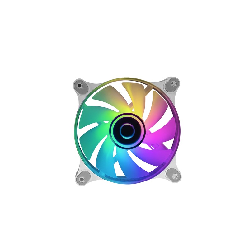 Ventilador Interno Mars Gaming Mf-3d White 12x12cm Argb Efecto Espejo Infinito