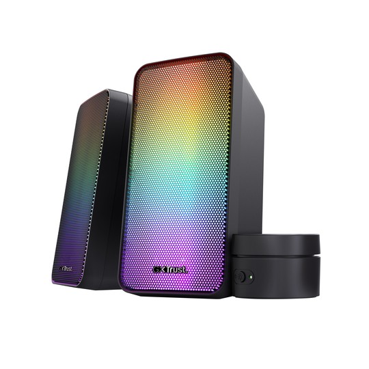 Altavoces 2.0 Trust 2.0 Wezz Rgb 6w Rms 12w Max Usb Color Negro 24587