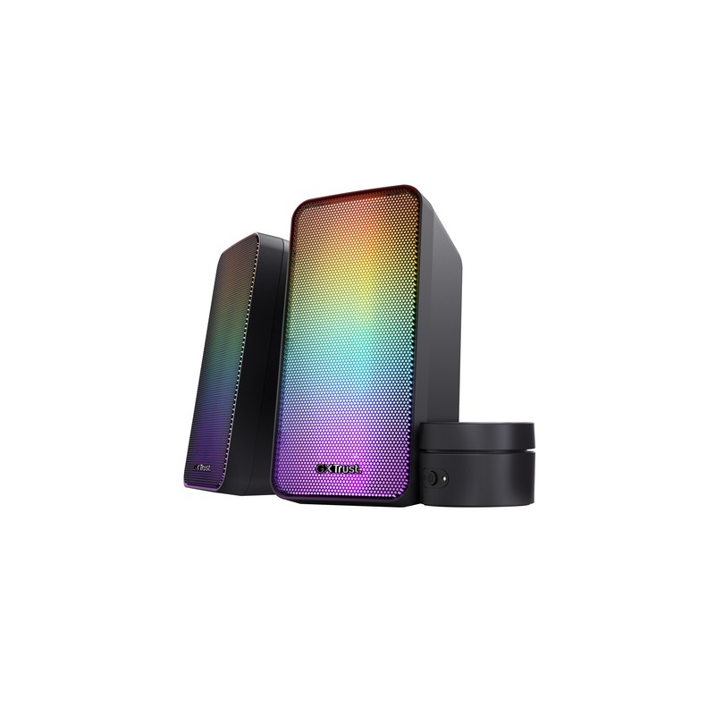 Altavoces 2.0 Trust 2.0 Wezz Rgb 6w Rms 12w Max Usb Color Negro 24587