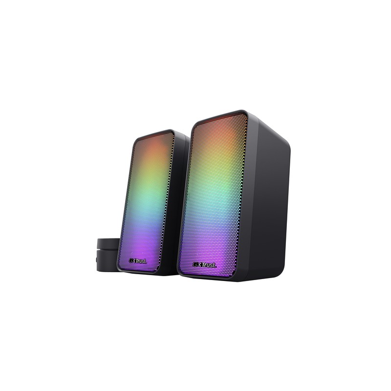 Altavoces 2.0 Trust 2.0 Wezz Rgb 6w Rms 12w Max Usb Color Negro 24587