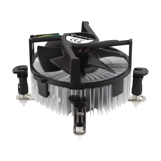 Ventilador Con Disipador Para Cpu Unyka Uk532002 Base Dealuminio Ventilador 90mm 7 Aspas Multi Socket