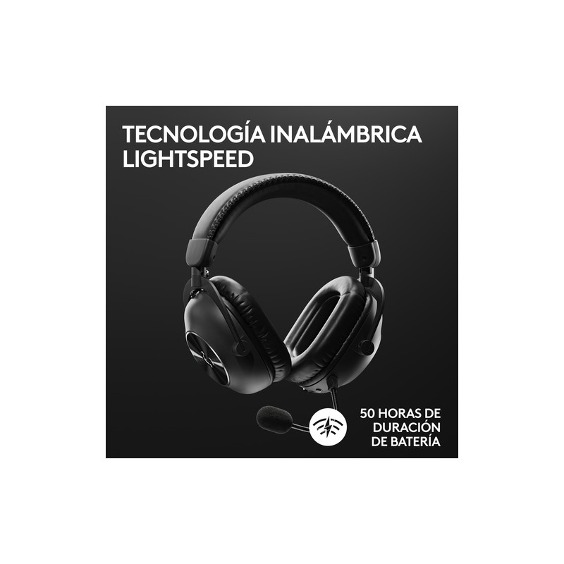 Headset Logitech Wireless Gaming Pro X 2 Lightspeed Black P/n: 981-001263