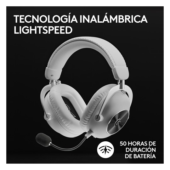 Headset Logitech Wireless Gaming Pro X 2 Lightspeed White P/n: 981-001269