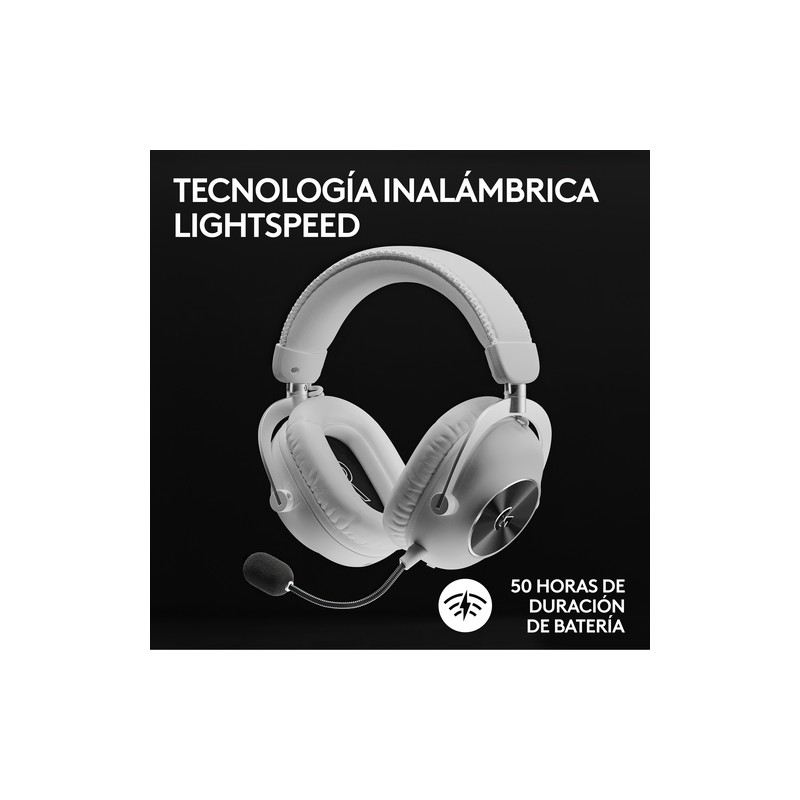 Headset Logitech Wireless Gaming Pro X 2 Lightspeed White P/n: 981-001269